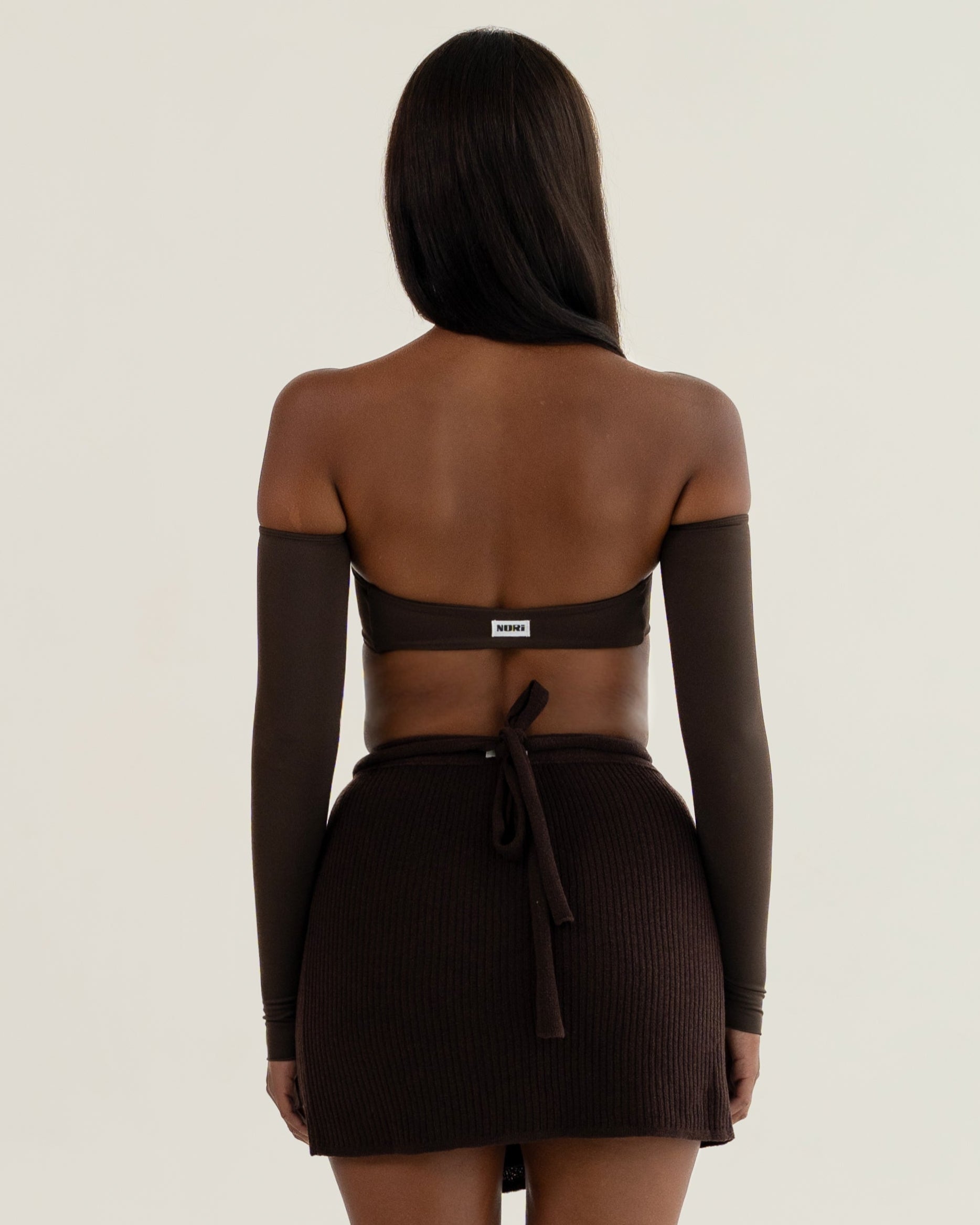 Cacao Mini Wrap Skirt